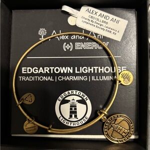 Alex and Ani Gold Edgartown Lighthouse Bracelet